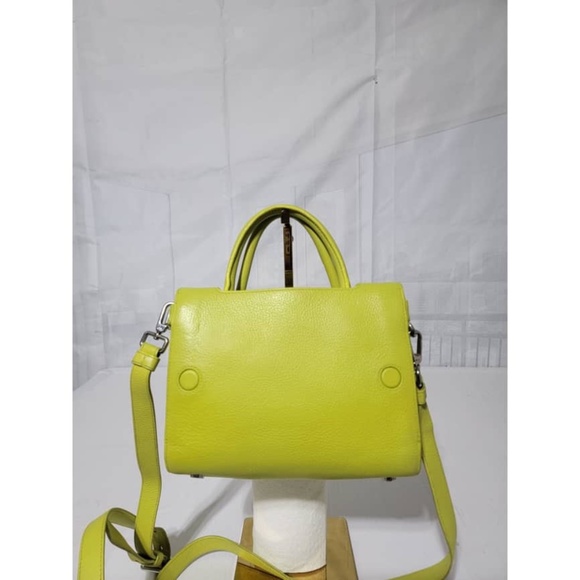 Authentic Christian Dior Leather Mini Diorever Top Handle Bag Neon - Picture 6 of 13